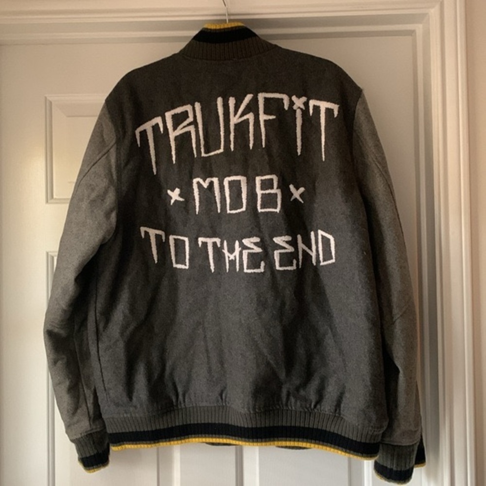 Trukfit “Trukfit Mob To The End” Gray & Yellow Men’s - Picture 3 of 16